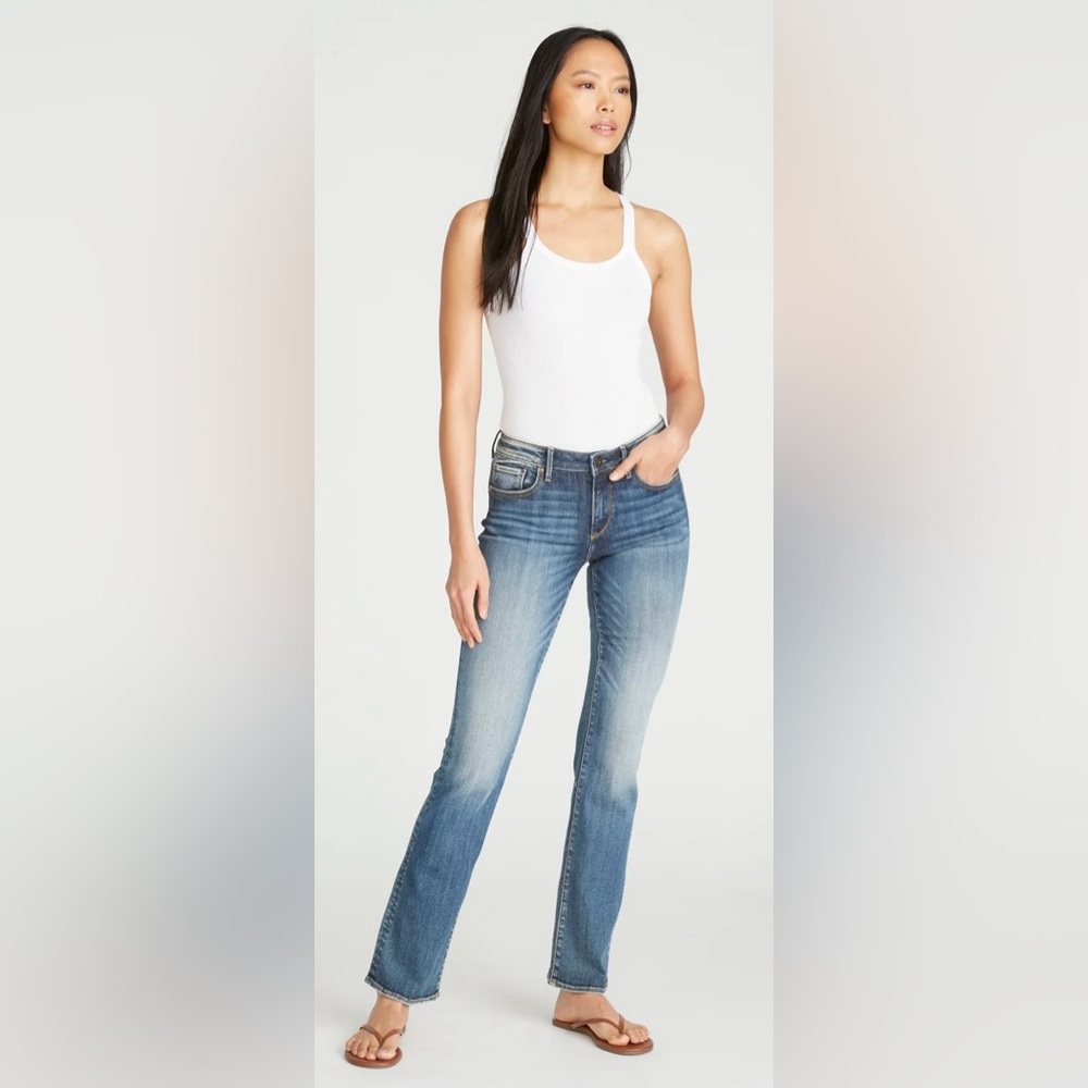 Driftwood Kelly straight leg Blue Jeans with Subtle Fading 30W  31L